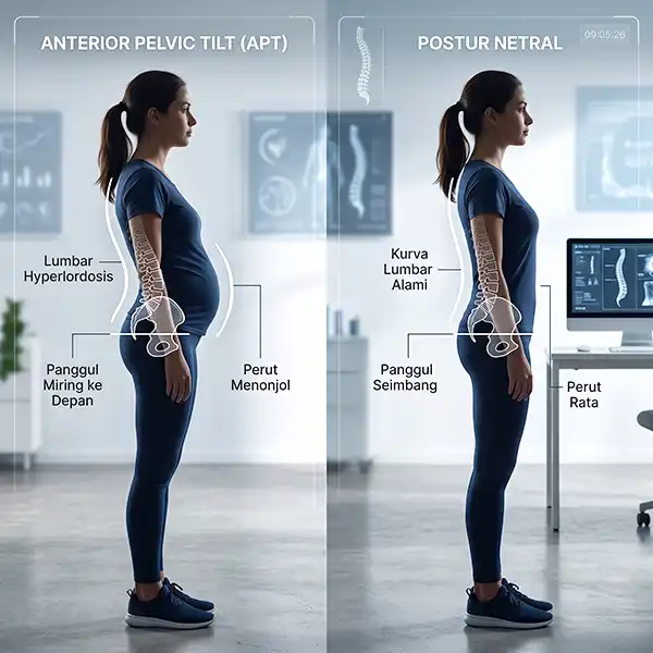 Penyebab Perut Tampak Buncit Saat Berdiri: Kenali Anterior Pelvic Tilt